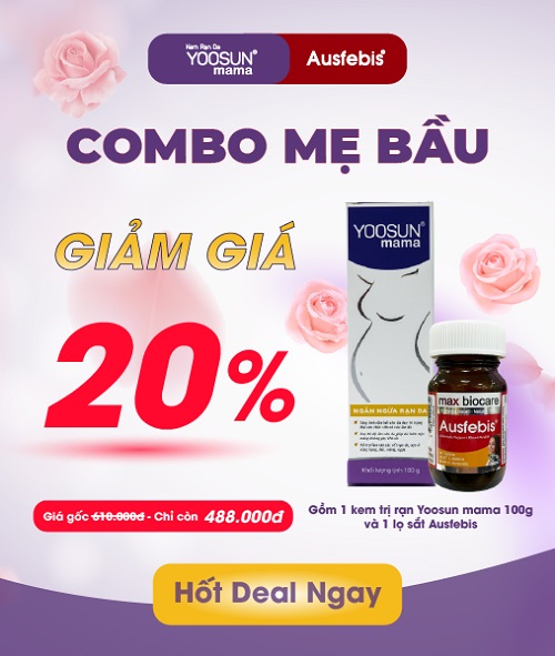 Combo kem rạn da yoosun rau má và sắt ausfebis