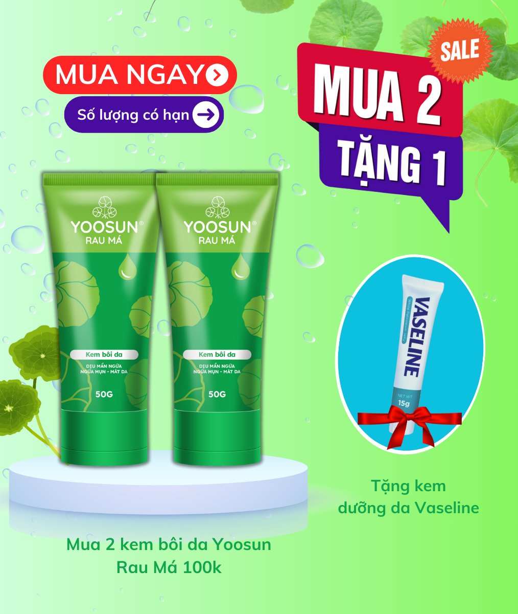 [MUA 2 TẶNG 1] Mua 2 kem bôi da Yoosun Rau Má tặng kem dưỡng da Vaseline