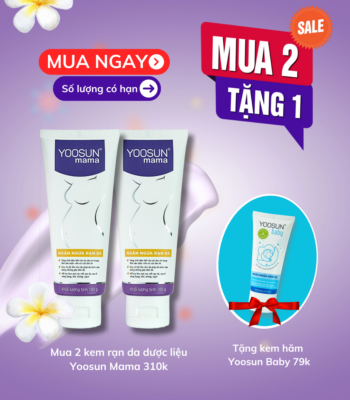 [MUA 2 TẶNG 1] Mua 2 kem rạn da dược liệu Yoosun Mama tặng 1 kem hăm Yoosun Baby