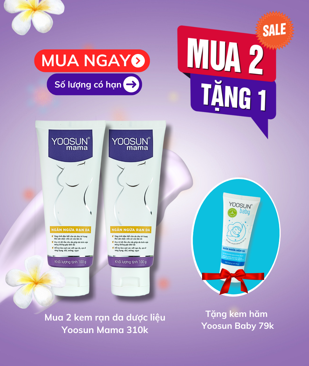 [MUA 2 TẶNG 1] Mua 2 kem rạn da dược liệu Yoosun Mama tặng 1 kem hăm Yoosun Baby