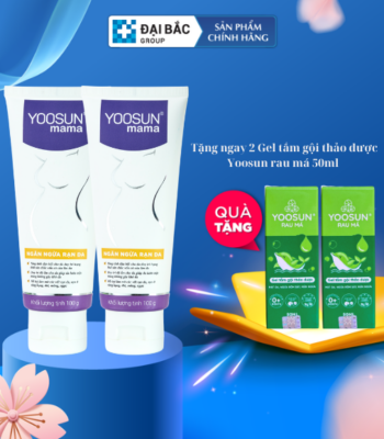 [MUA 2 TẶNG 2] Mua 2 kem rạn da dược liệu Yoosun Mama tặng 2 Gel tắm gội thảo dược Yoosun rau má 50ml