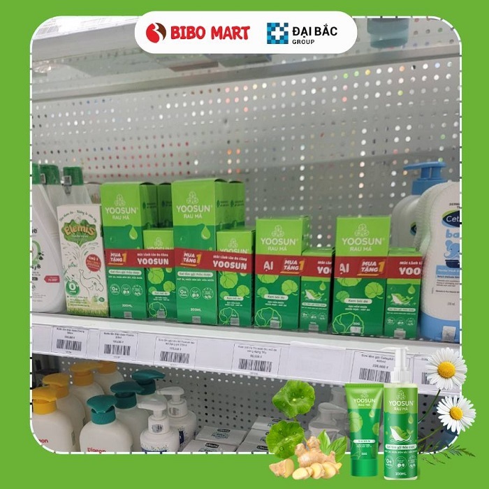 Bộ đôi gel tắm và kem bôi da có mặt tại bibo mart