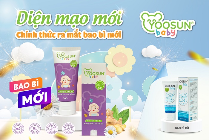 Diện mạo mới của kem bôi da yoosun baby