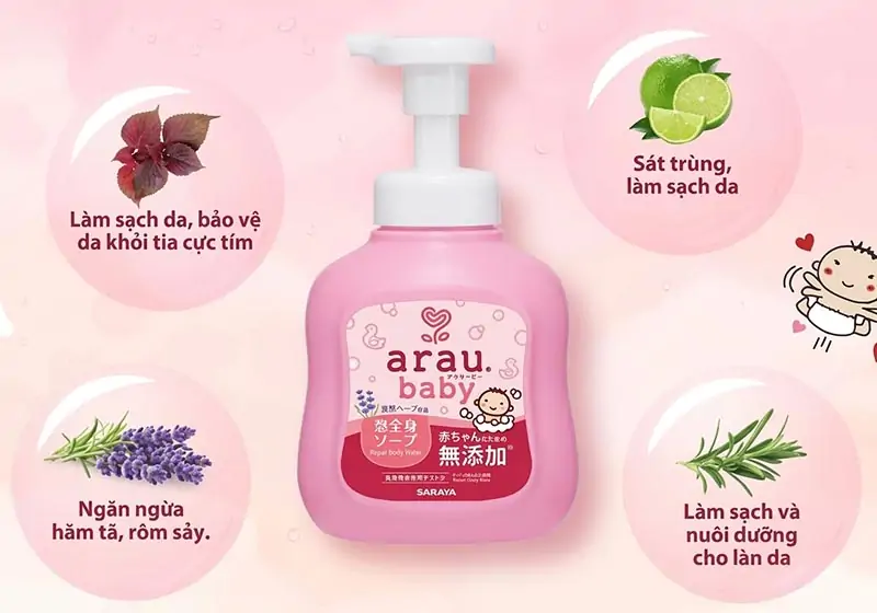 Sữa tắm nào thơm lâu cho em bé