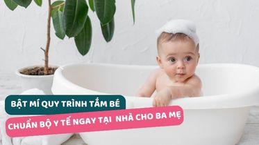 quy trình tắm bé bộ y tế