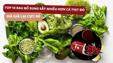 Rau bổ sung sắt