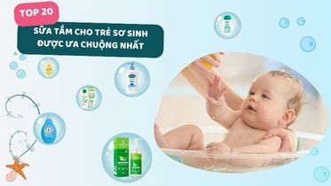 top sữa tắm cho bé sơ sinh