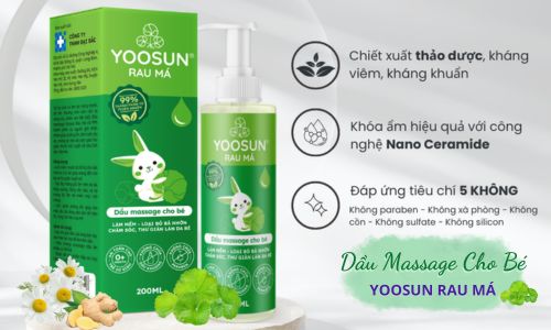 Dầu oliu massage cho trẻ 