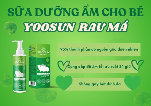 Sữa dưỡng ẩm cho trẻ em