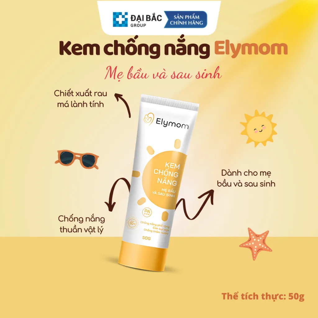 Kem chống nắng mẹ bầu và sau sinh Elymom