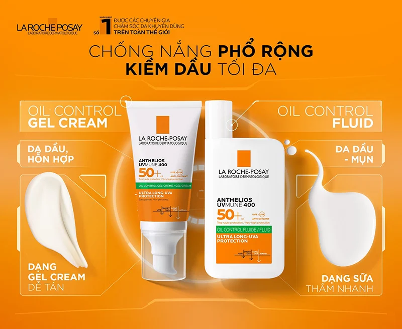 Kem chống nắng cho mẹ bầu da dầu La Roche-Posay Anthelios UVMUNE 400