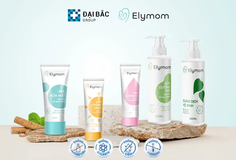 bộ sản phẩm Elymom cho da nhạy cảm