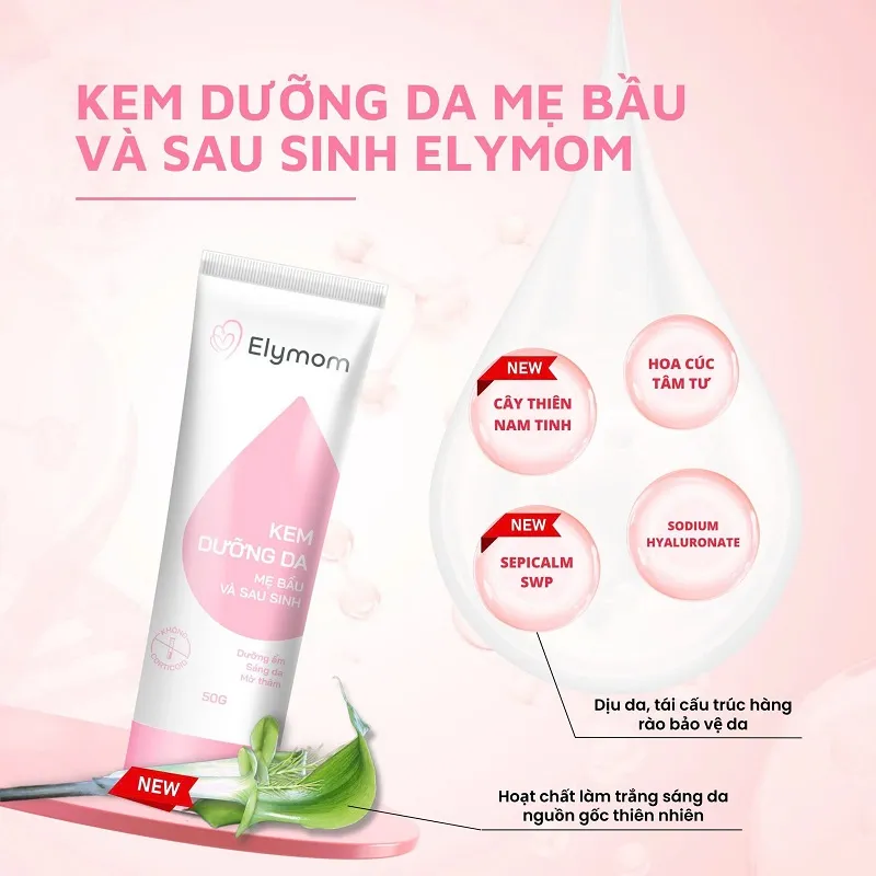 Kem dưỡng da mẹ bầu và sau sinh Elymom