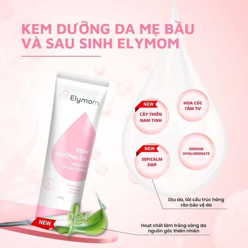 Top loại kem dưỡng da cho bà bầu