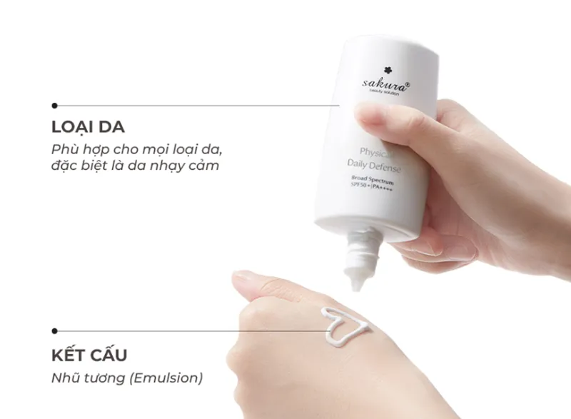Sakura Physical Daily Defense SPF 50+ PA++++