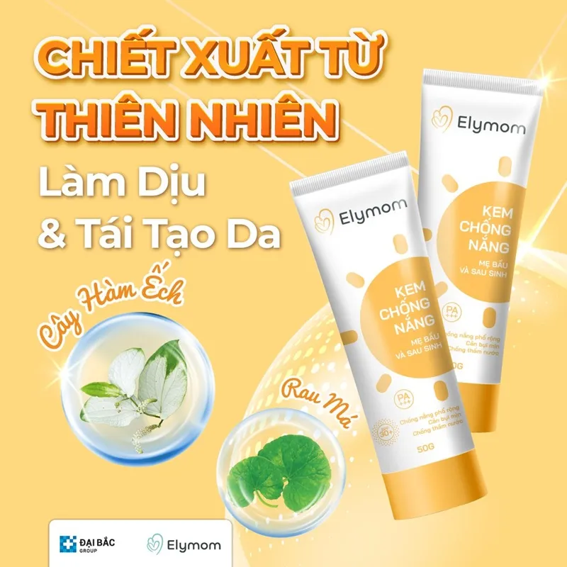 Kem chống nắng mẹ bầu và sau sinh Elymom