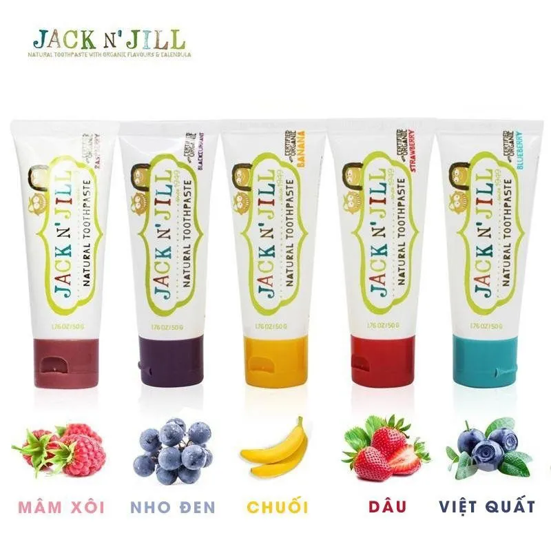 Kem đánh răng Jack N' Jill cho bé 1 tuổi