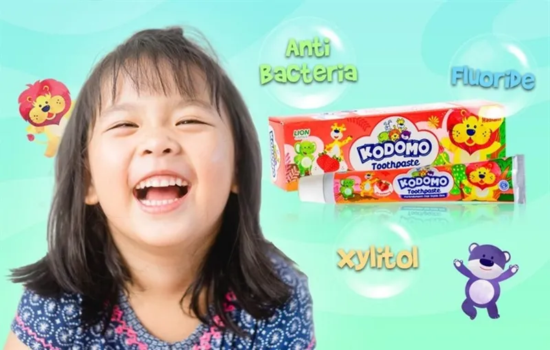Kem đánh răng Kodomo – Dâu 45 g