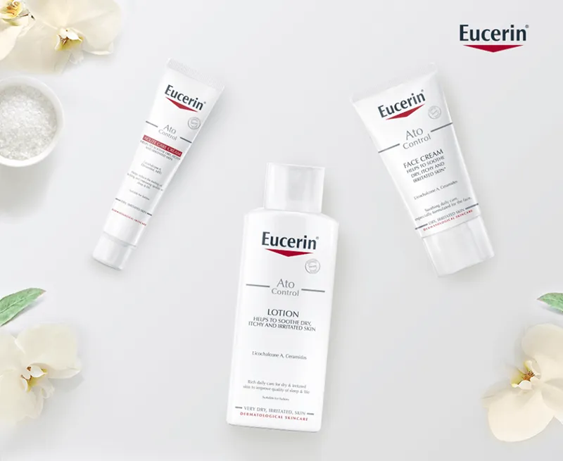 Kem dưỡng ẩm cho bé viêm da cơ địa Eucerin