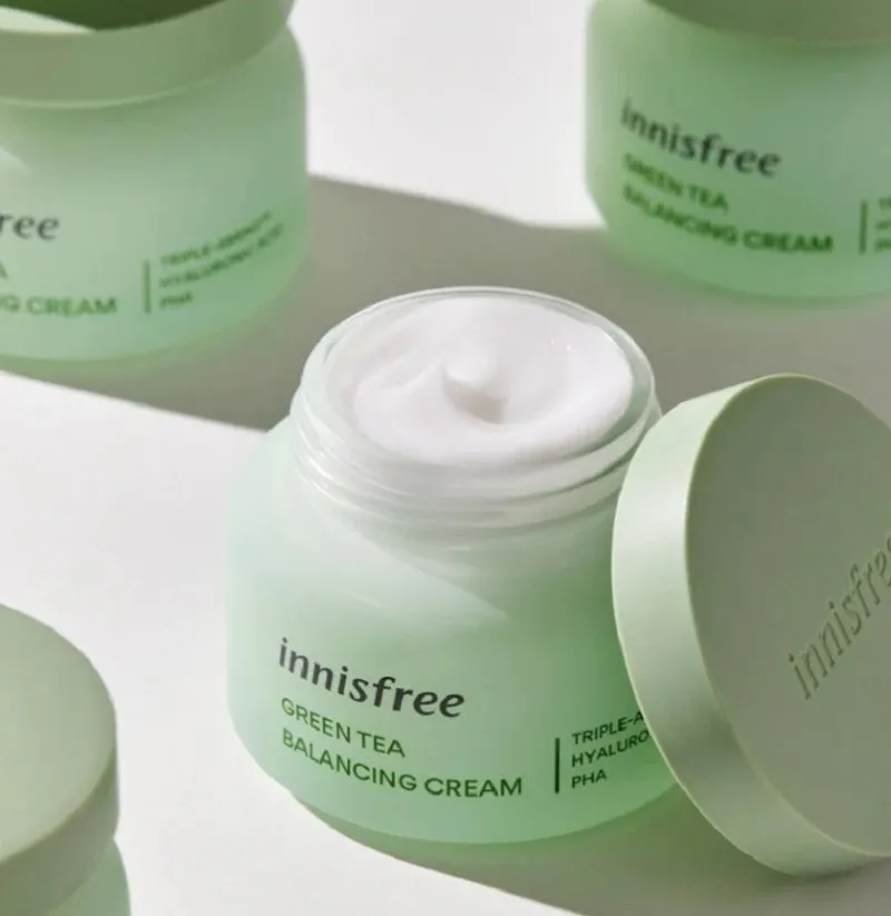 Kem dưỡng ẩm cân bằng da Innisfree Green Tea Balancing Cream EX Trà Xanh