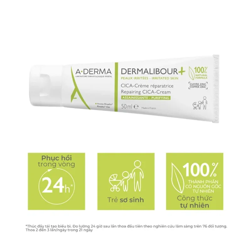 Kem ngừa rôm sảy cho bé Aderma (A‑Derma Pruriticol hoặc Cytelium)