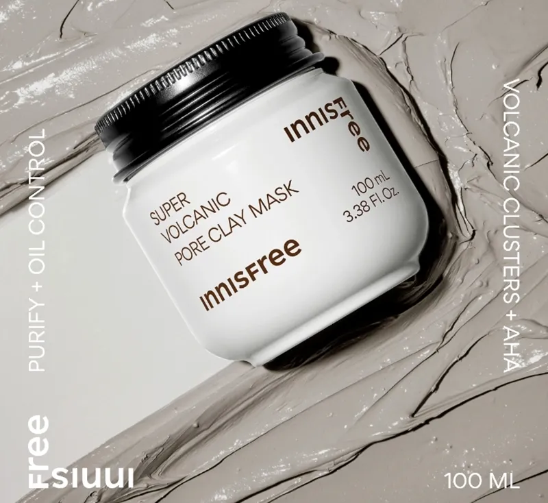 Mặt nạ đất sét cho bà bầu Innisfree Super Volcanic Pore Clay Mask 2X