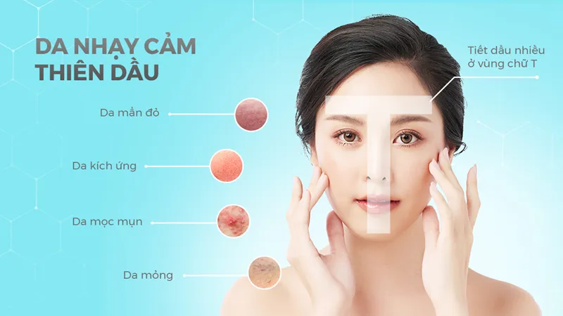 Da dầu nhạy cảm dùng sữa rửa mặt nào? 