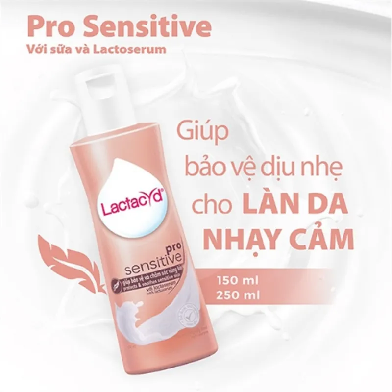 Dung dich ve sinh phu nu Lactacyd Pro Sensitive khang khuan giam ngua 