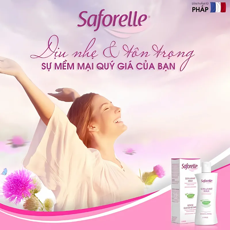 Dung dich ve sinh phu nu Saforelle Gentle Cleansing Care 