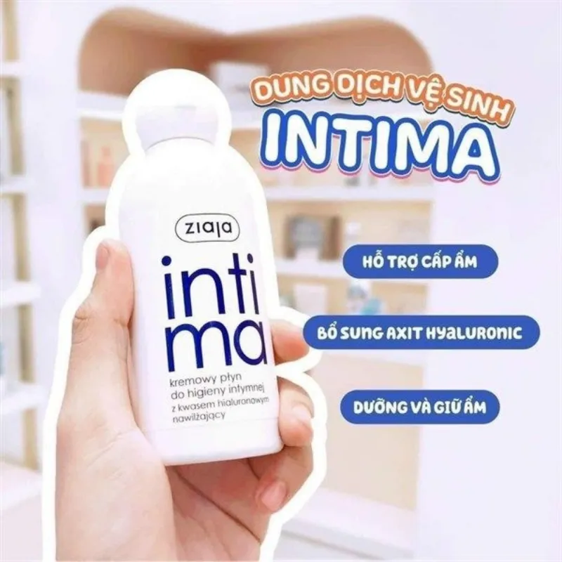 Dung dich ve sinh phu nu Ziaja Intima Mau xanh dam Cap am 