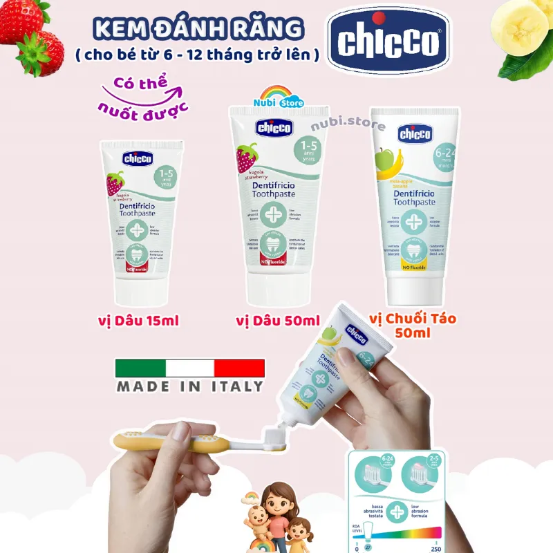 Kem danh rang huong dau Chicco 12M