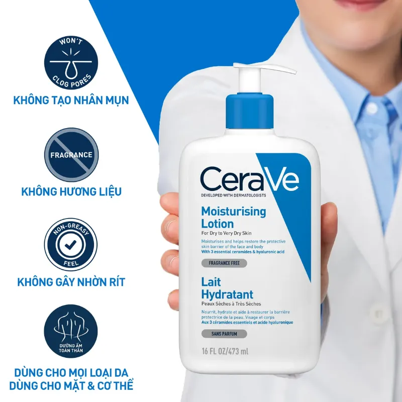 Sua duong the CeraVe Moisturizing Lotion 