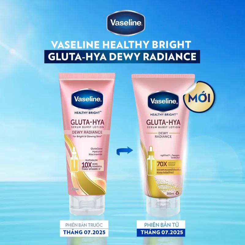 Sua duong the Vaseline Healthy Bright Gluta Hya Serum Burst Lotion