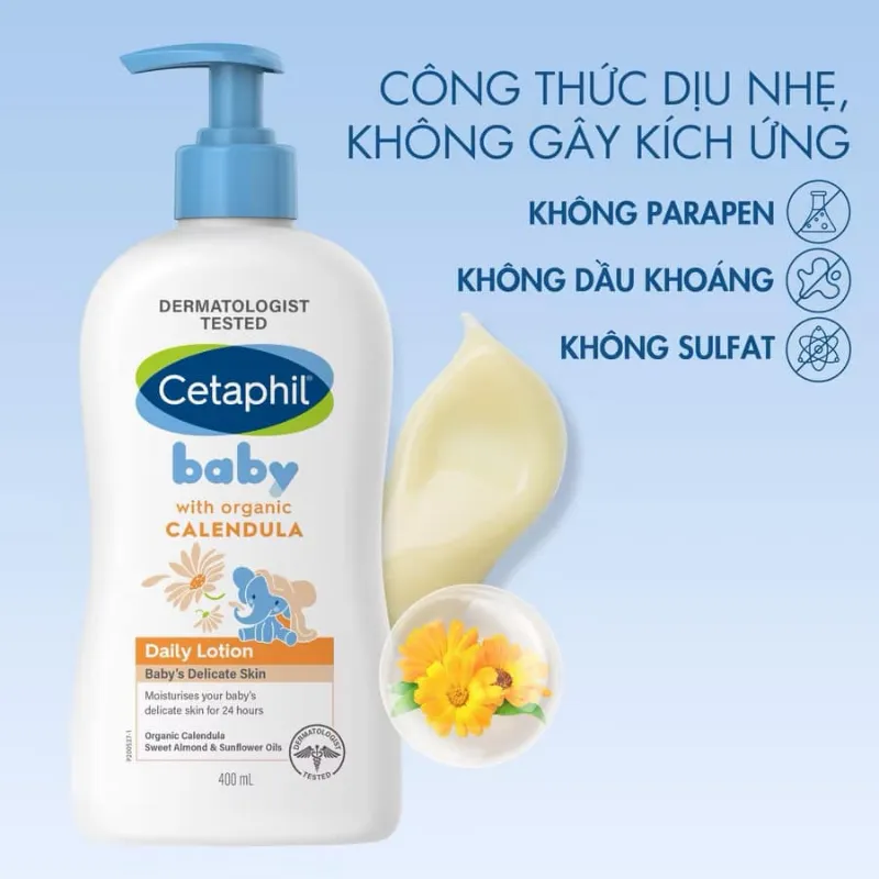 Kem dưỡng ẩm Cetaphil Baby Daily Lotion (Canada)