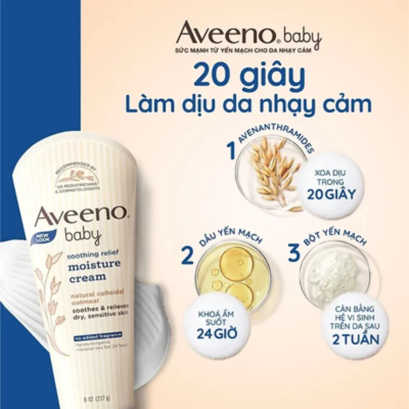 Kem dưỡng ẩm Aveeno Baby (Mỹ)
