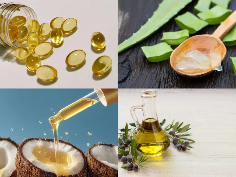 Chữa rạn da bằng vitamin E bằng cách kết hợp với các thành phần tự nhiên