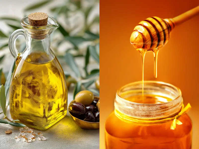 Dầu oliu và mật ong chữa rạn da