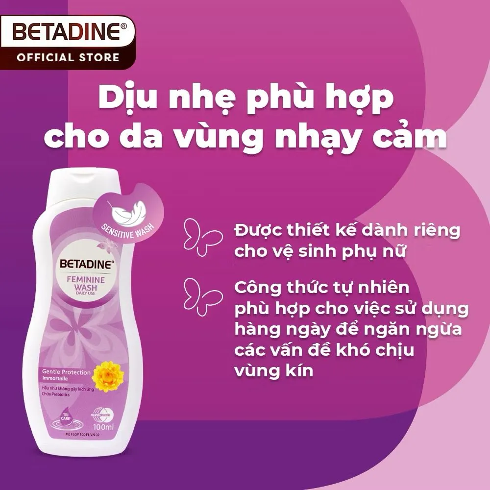 Dung dịch vệ sinh phụ nữ Betadine