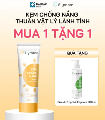 [MUA 1 TẶNG 1] NHẬN SỮA DƯỠNG THỂ ELYMOM 200ML KHI MUA KEM CHỐNG NẮNG ELYMOM 50G 👉 GIÁ KHÔNG ĐỔI