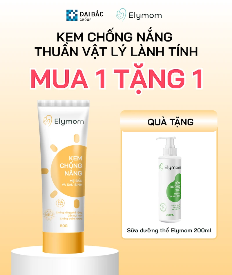 [MUA 1 TẶNG 1] NHẬN SỮA DƯỠNG THỂ ELYMOM 200ML KHI MUA KEM CHỐNG NẮNG ELYMOM 50G 👉 GIÁ KHÔNG ĐỔI