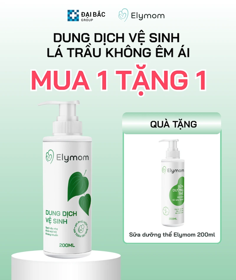 [MUA 1 TẶNG 1] MUA DUNG DỊCH VỆ SINH ELYMOM 200ML ÊM ÁI TẶNG NGAY SỮA DƯỠNG THỂ ELYMOM FULLSIZE 👉 GIÁ KHÔNG ĐỔI