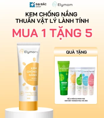 [MUA 1 TẶNG 1] NHẬN KEM BÔI YOOSUN RAU MÁ + 4 MÓN SKINCARE MINI KHI MUA KEM CHỐNG NẮNG ELYMOM 50G 👉 GIÁ KHÔNG ĐỔI