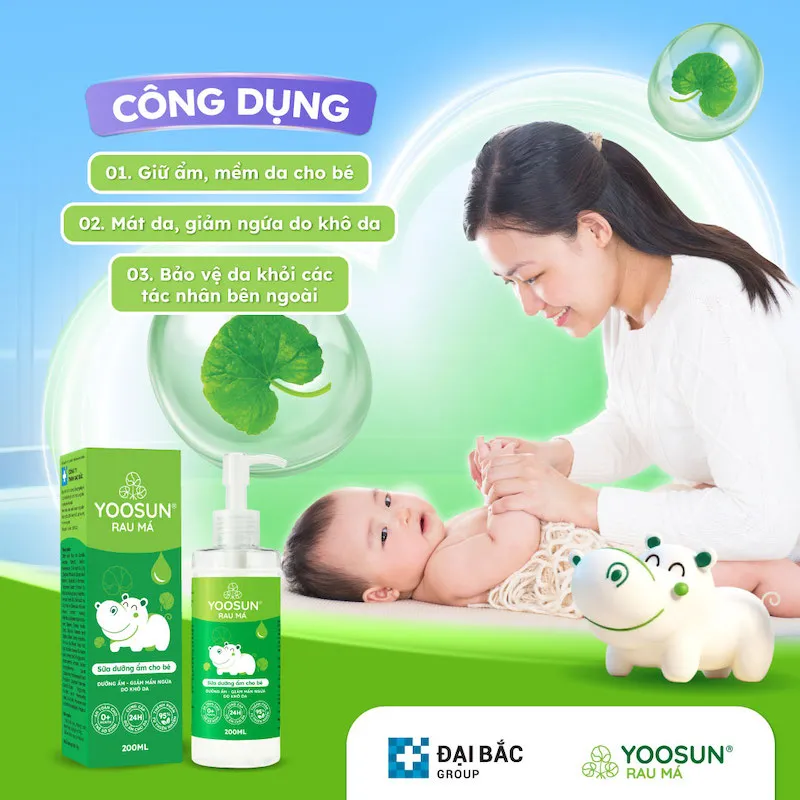 Xuất xứ của yoosun rau má cho trẻ sơ sinh