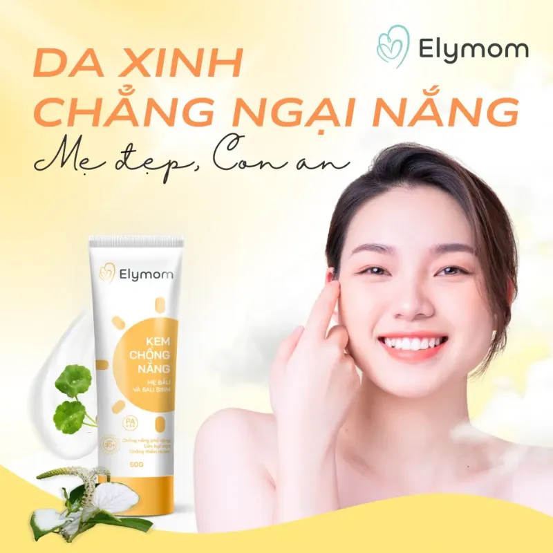 Kem chống nắng cho mẹ đang cho con bú Elymom
