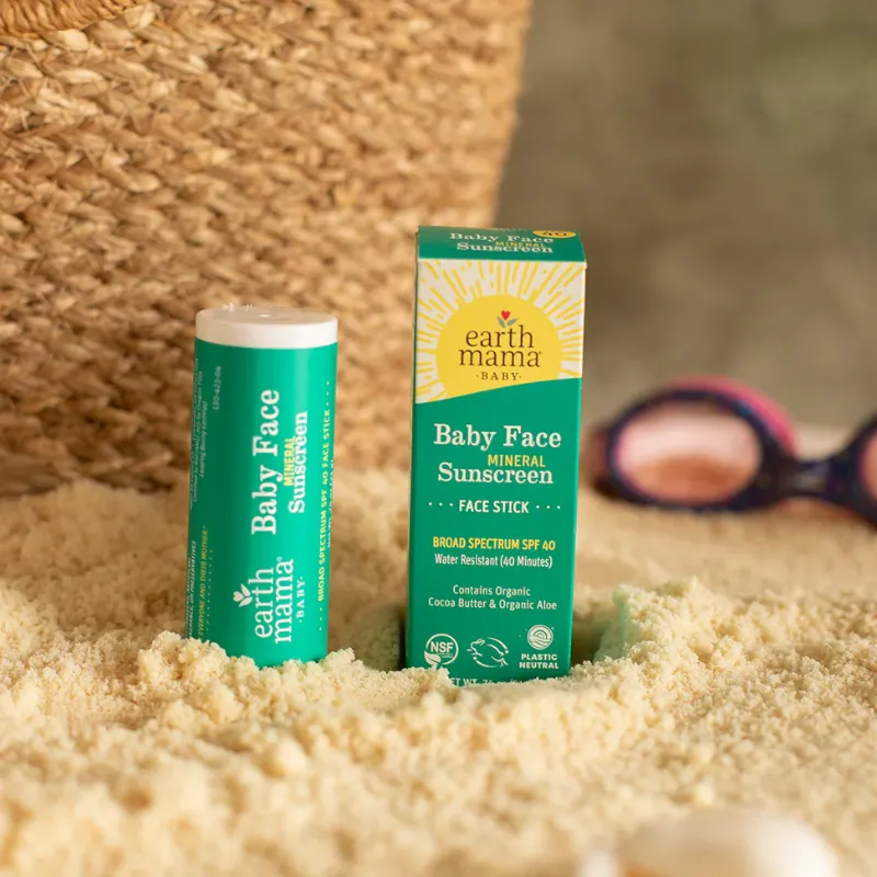 Earth Mama Baby Face Mineral Sunscreen Stick