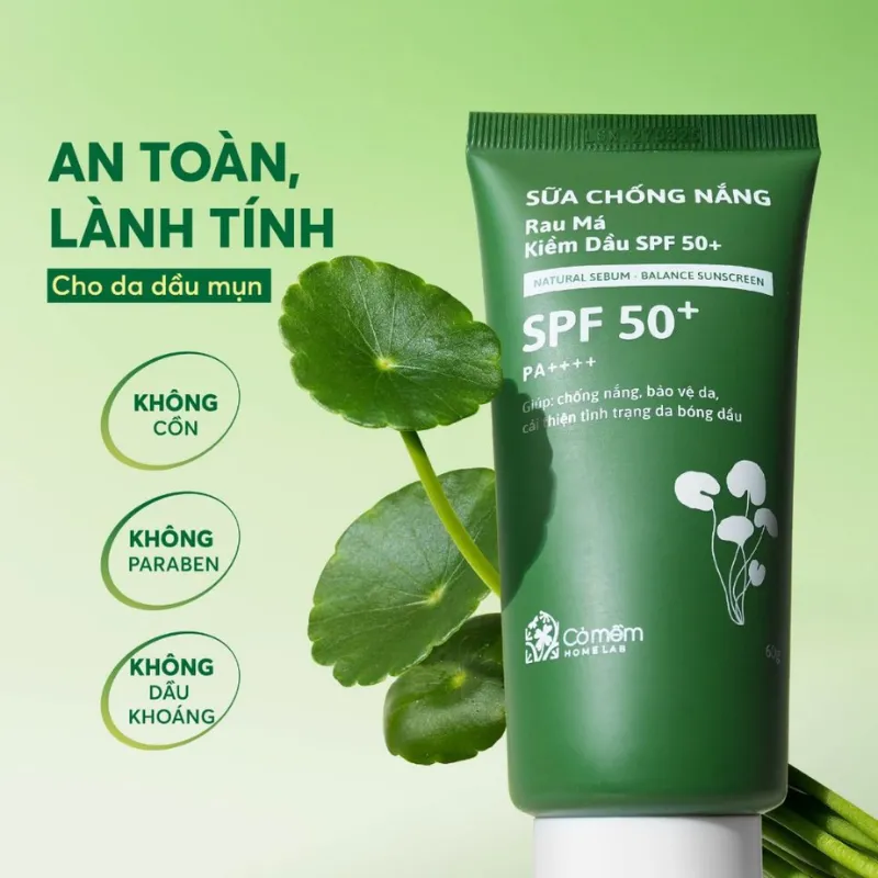 Kem chống nắng Cỏ Mềm kiềm dầu SPF 50 PA++++