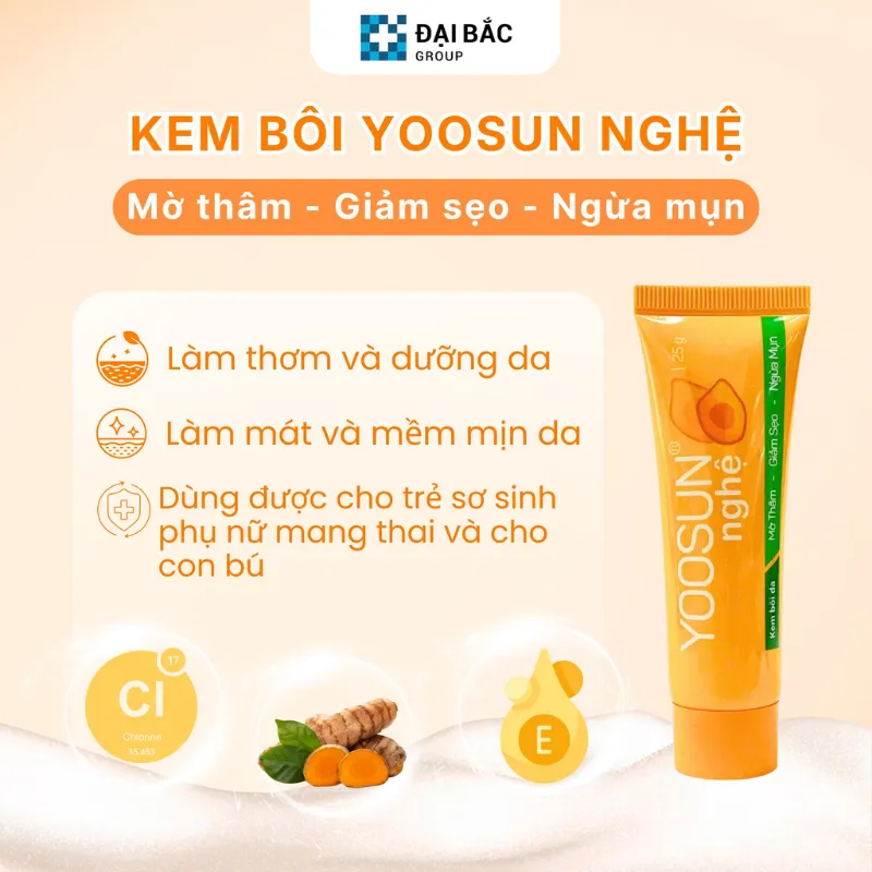 Cơ chế hoạt động của Yoosun Nghệ trên da