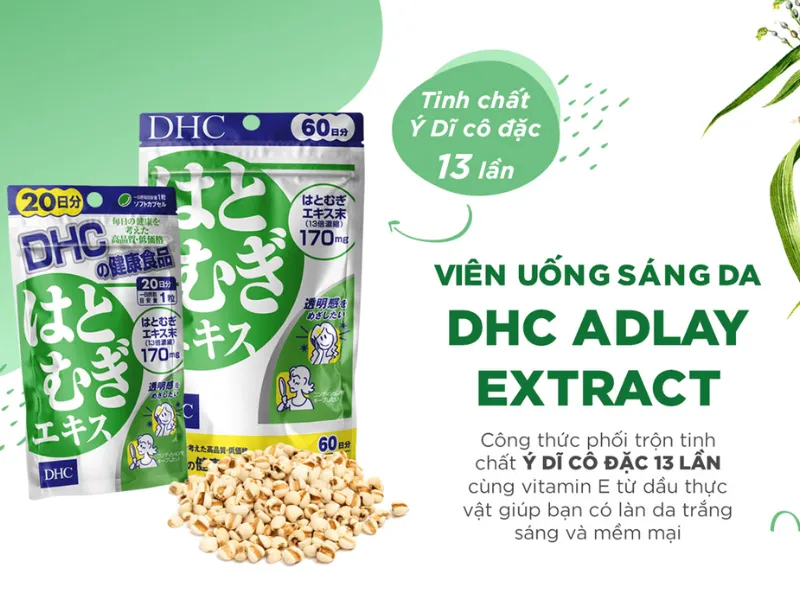 Viên uống làm sáng da DHC Adlay Extract