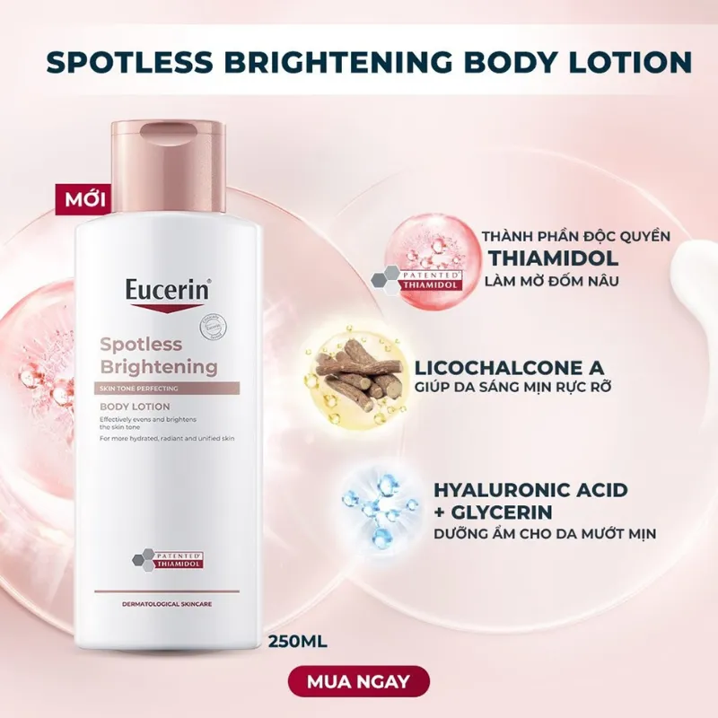 Sữa dưỡng thể Eucerin Spotless Brightening Body Lotion SPF7