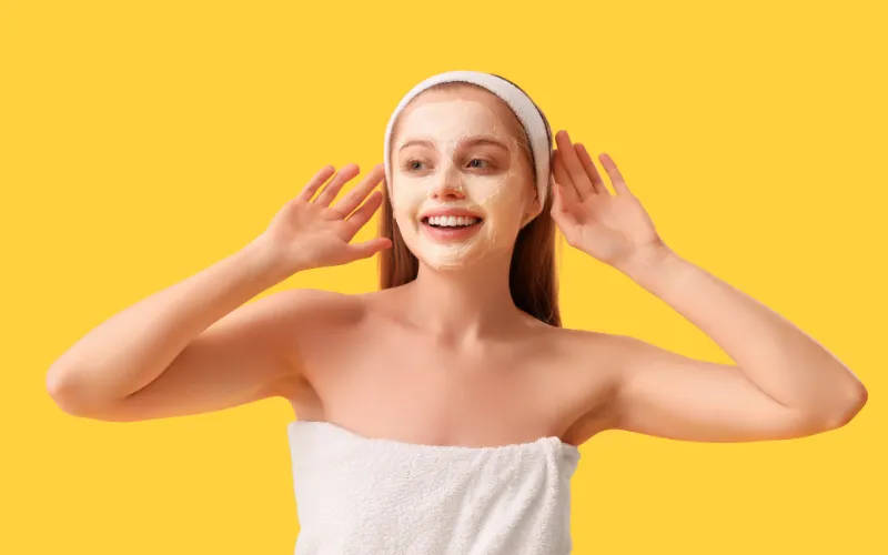 Mặt nạ dầu dừa và tinh bột nghệ